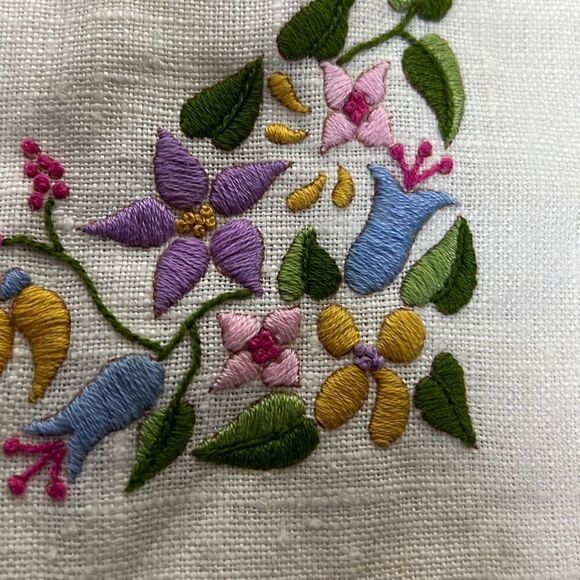 Handmade Home Floral “Home Sweet Home” Finished Embroidered Cross Stitch 21"x11" - Picture 8 of 9